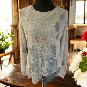 Sioni Multicolor Textured Tunic Sweater